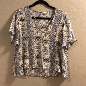 LUSH Flowy Crop Top Size Small